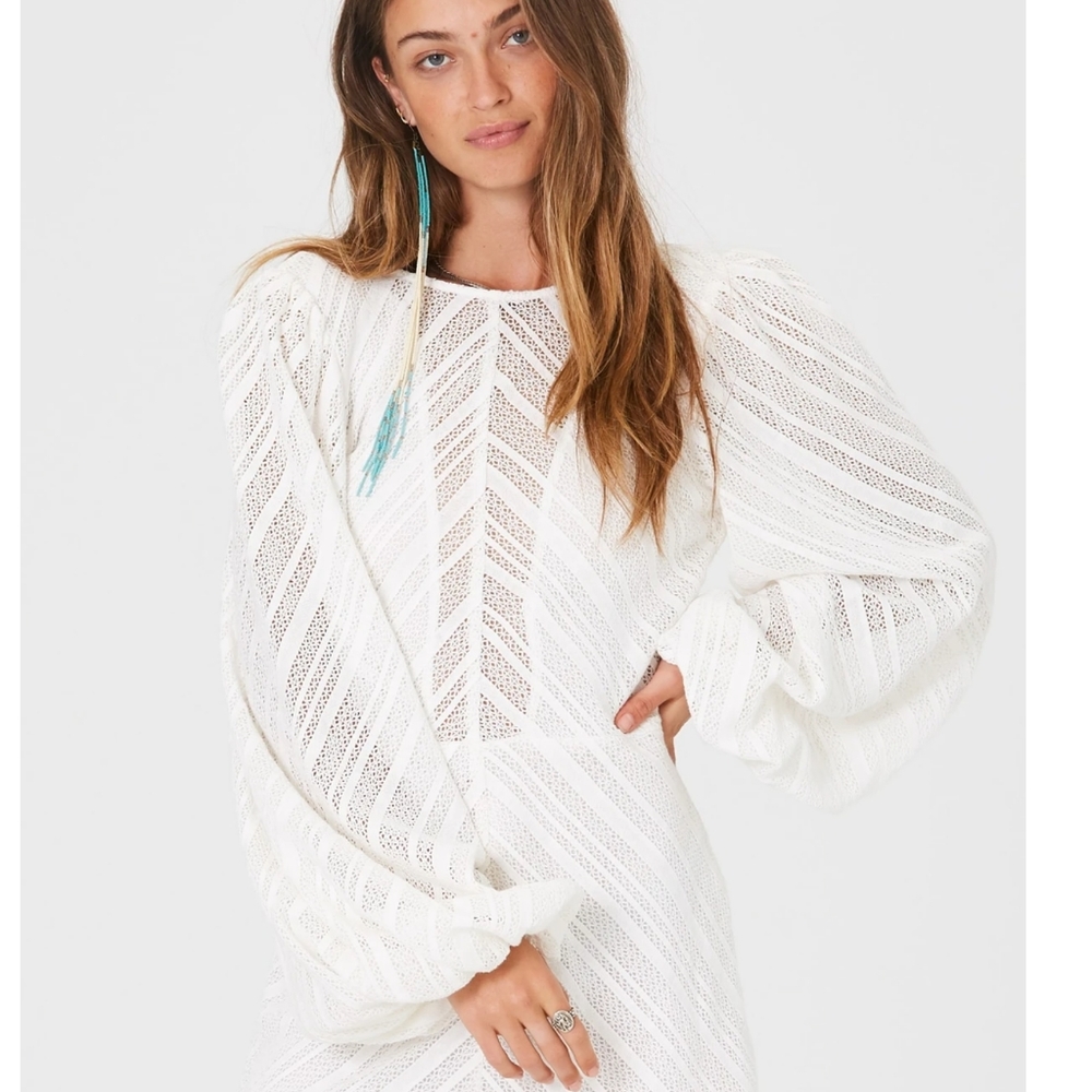 Jens Pirate Booty Wonderall Mini Dress Dove Lace